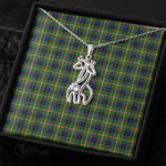 1stScotland Jewelry - Reid Green Graceful Love Giraffe Necklace A7 | 1stScotland
