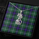 1stScotland Jewelry - Macdonald Of The Isles Hunting Modern Graceful Love Giraffe Necklace A7 | 1stScotland
