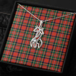 1stScotland Jewelry - Stewart Royal Modern Graceful Love Giraffe Necklace A7 | 1stScotland