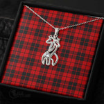 1stScotland Jewelry - Ettrick District Graceful Love Giraffe Necklace A7 | 1stScotland