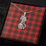 1stScotland Jewelry - Chisholm Modern Graceful Love Giraffe Necklace A7 | 1stScotland