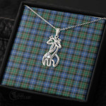 1stScotland Jewelry - Macrae Hunting Ancient Graceful Love Giraffe Necklace A7 | 1stScotland