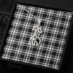 1stScotland Jewelry - Menzies Black _ White Modern Graceful Love Giraffe Necklace A7 | 1stScotland