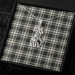 1stScotland Jewelry - Menzies Black _ White Ancient Graceful Love Giraffe Necklace A7 | 1stScotland