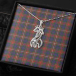 1stScotland Jewelry - Fraser Hunting Modern Graceful Love Giraffe Necklace A7 | 1stScotland