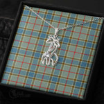 1stScotland Jewelry - Balfour Blue Graceful Love Giraffe Necklace A7 | 1stScotland
