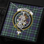 1stScotland Jewelry - Graham of Montrose Modern Clan Tartan Crest Graceful Love Giraffe Necklace A7 |  1stScotland