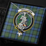 1stScotland Jewelry - MacLaren Ancient Clan Tartan Crest Graceful Love Giraffe Necklace A7 |  1stScotland