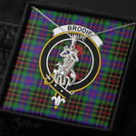 1stScotland Jewelry - Brodie Hunting Modern Clan Tartan Crest Graceful Love Giraffe Necklace A7 |  1stScotland