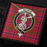 1stScotland Jewelry - MacRae Modern Clan Tartan Crest Graceful Love Giraffe Necklace A7 |  1stScotland