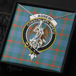 1stScotland Jewelry - Agnew Ancient Clan Tartan Crest Graceful Love Giraffe Necklace A7 |  1stScotland