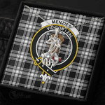 1stScotland Jewelry - Menzies Black & White Modern Clan Tartan Crest Graceful Love Giraffe Necklace A7 |  1stScotland