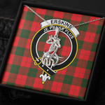 1stScotland Jewelry - Erskine Modern Clan Tartan Crest Graceful Love Giraffe Necklace A7 |  1stScotland