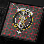 1stScotland Jewelry - Cumming Hunting Modern Clan Tartan Crest Graceful Love Giraffe Necklace A7 |  1stScotland