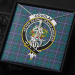 1stScotland Jewelry - Douglas Modern Clan Tartan Crest Graceful Love Giraffe Necklace A7 |  1stScotland