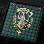 1stScotland Jewelry - Urquhart Broad Red Ancient Clan Tartan Crest Graceful Love Giraffe Necklace A7 |  1stScotland
