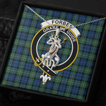 1stScotland Jewelry - Forbes Ancient Clan Tartan Crest Graceful Love Giraffe Necklace A7 |  1stScotland