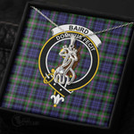 1stScotland Jewelry - Baird Modern Clan Tartan Crest Graceful Love Giraffe Necklace A7 |  1stScotland