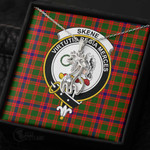 1stScotland Jewelry - Skene Modern Clan Tartan Crest Graceful Love Giraffe Necklace A7 |  1stScotland