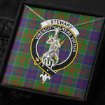 1stScotland Jewelry - Stewart of Appin Hunting Modern Clan Tartan Crest Graceful Love Giraffe Necklace A7 |  1stScotland