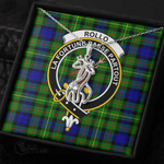 1stScotland Jewelry - Rollo Modern Clan Tartan Crest Graceful Love Giraffe Necklace A7 |  1stScotland