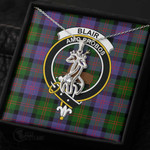 1stScotland Jewelry - Blair Modern Clan Tartan Crest Graceful Love Giraffe Necklace A7 |  1stScotland