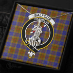 1stScotland Jewelry - Balfour Modern Clan Tartan Crest Graceful Love Giraffe Necklace A7 |  1stScotland