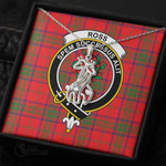 1stScotland Jewelry - Ross Modern Clan Tartan Crest Graceful Love Giraffe Necklace A7 |  1stScotland