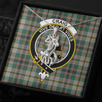 1stScotland Jewelry - Craig Ancient Clan Tartan Crest Graceful Love Giraffe Necklace A7 |  1stScotland