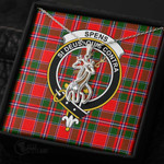 1stScotland Jewelry - Spens Modern Clan Tartan Crest Graceful Love Giraffe Necklace A7 |  1stScotland