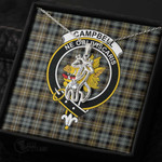 1stScotland Jewelry - Campbell Argyll Weathered Clan Tartan Crest Graceful Love Giraffe Necklace A7 |  1stScotland