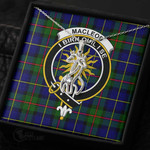 1stScotland Jewelry - MacLeod of Harris Modern Clan Tartan Crest Graceful Love Giraffe Necklace A7 |  1stScotland