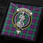 1stScotland Jewelry - MacArthur – Milton Clan Tartan Crest Graceful Love Giraffe Necklace A7 |  1stScotland
