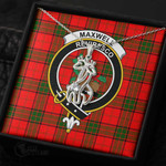 1stScotland Jewelry - Maxwell Modern Clan Tartan Crest Graceful Love Giraffe Necklace A7 |  1stScotland