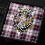 1stScotland Jewelry - MacPherson Hunting Modern Clan Tartan Crest Graceful Love Giraffe Necklace A7 |  1stScotland