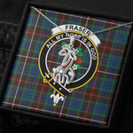 1stScotland Jewelry - Fraser Hunting Ancient Clan Tartan Crest Graceful Love Giraffe Necklace A7 |  1stScotland
