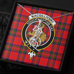 1stScotland Jewelry - MacGillivray Modern Clan Tartan Crest Graceful Love Giraffe Necklace A7 |  1stScotland