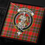 1stScotland Jewelry - Drummond of Perth Clan Tartan Crest Graceful Love Giraffe Necklace A7 |  1stScotland