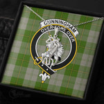 1stScotland Jewelry - Cunningham Dress Green Dancers Clan Tartan Crest Graceful Love Giraffe Necklace A7 |  1stScotland