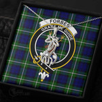1stScotland Jewelry - Forbes Modern Clan Tartan Crest Graceful Love Giraffe Necklace A7 |  1stScotland