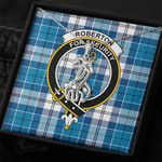 1stScotland Jewelry - Roberton Clan Tartan Crest Graceful Love Giraffe Necklace A7 |  1stScotland