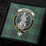 1stScotland Jewelry - MacLean Hunting Clan Tartan Crest Graceful Love Giraffe Necklace A7 |  1stScotland