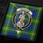 1stScotland Jewelry - Maitland Clan Tartan Crest Graceful Love Giraffe Necklace A7 |  1stScotland