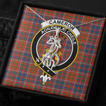 1stScotland Jewelry - Cameron of Lochiel Ancient Clan Tartan Crest Graceful Love Giraffe Necklace A7 |  1stScotland