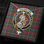 1stScotland Jewelry - MacKintosh Hunting Modern Clan Tartan Crest Graceful Love Giraffe Necklace A7 |  1stScotland