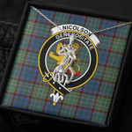 1stScotland Jewelry - Nicolson Hunting Ancient Clan Tartan Crest Graceful Love Giraffe Necklace A7 |  1stScotland