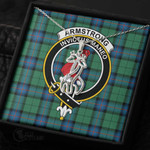 1stScotland Jewelry - Armstrong Ancient Clan Tartan Crest Graceful Love Giraffe Necklace A7 |  1stScotland