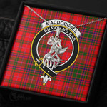 1stScotland Jewelry - MacDougall Modern Clan Tartan Crest Graceful Love Giraffe Necklace A7 |  1stScotland