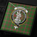 1stScotland Jewelry - MacKinnon Hunting Modern Clan Tartan Crest Graceful Love Giraffe Necklace A7 |  1stScotland