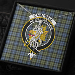 1stScotland Jewelry - Campbell Faded Clan Tartan Crest Graceful Love Giraffe Necklace A7 |  1stScotland